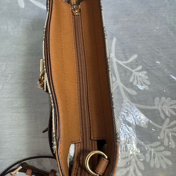 Michael Kors Signature Brown and Tan Crossbody Bag - Picture 7 of 10